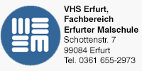 VHS Erfurt
Fachbereich Erfurter Malschule